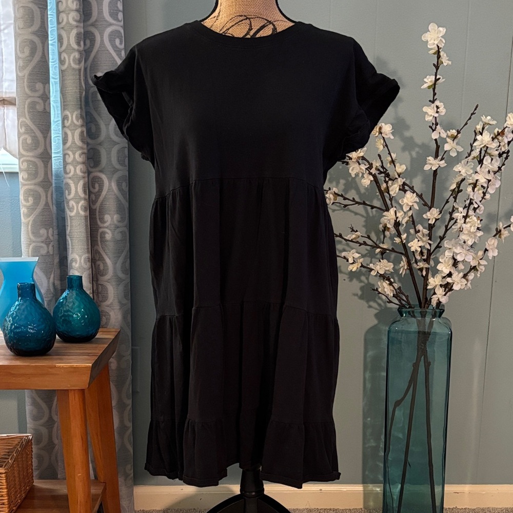 J. Crew Tiered Ruffle T-Shirt Dress